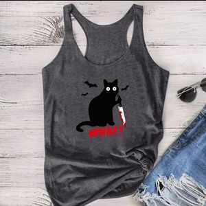 Gothic Cat Tank Top